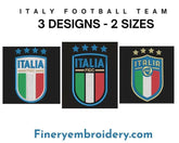 Football Club Team Italy logo: Embroidery Design - FineryEmbroidery